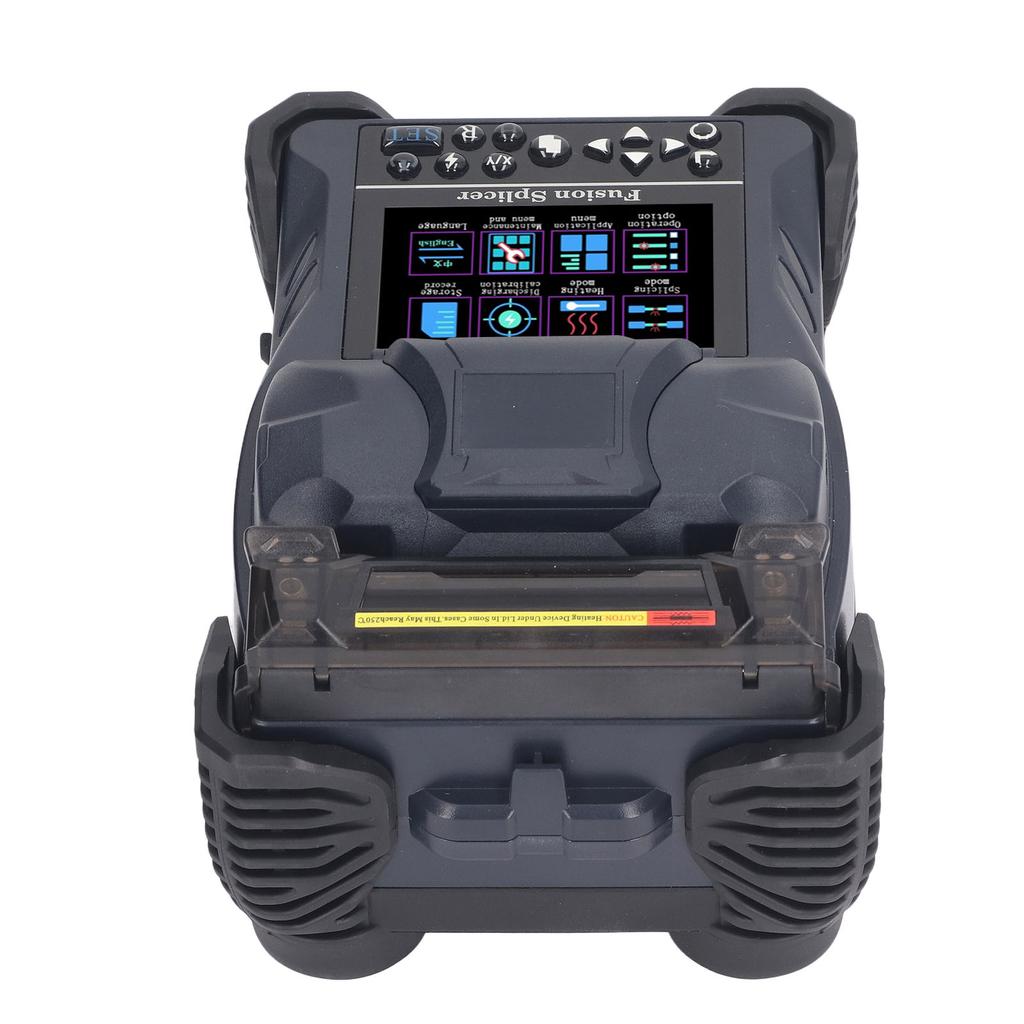 Optical Fiber Fusion Splicer 400X 3.5 Inch LCD Fiber Welding Splicing Machine for Pigtail Jumper Leather Wire 100‑240V