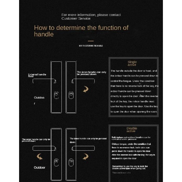 Anti-burglary door lock wooden door household general-purpose gate lock stainless steel handle set entry door mechanical lock