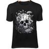 Cracked Skull Art - Luminous Mushrooms, Glowing Spores, Flowers & Vines Fantasy