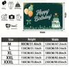 Party Backdrop Happy Birthday Birthday Green Photo Booth Background Front Door Decor