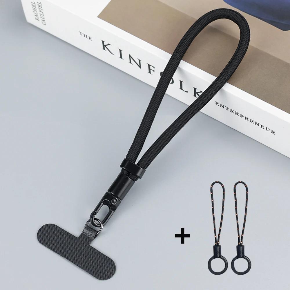 Universal Adjustable Self-Locking Anti-Loss Lanyard Short Wrist Strap for iPhone Samsung Durable Mobile Phone Strap