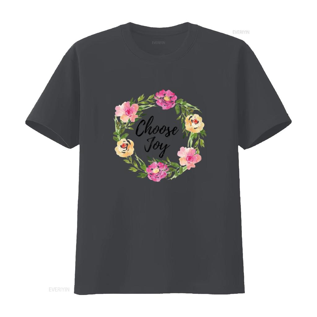 Choose Joy T Shirt To Remind Us Be Joyful vintage Washed Soft Versatile Unisex graphic Stretched designer clothes Casual