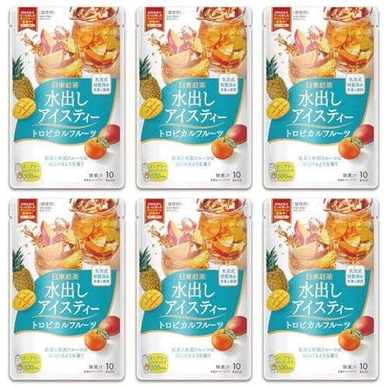 Mitsui Norin Nitto Kōcha Mizudashi Ice Tea Tropical Fruits TB 10 bags 6 packs