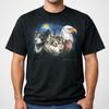 Vintage 1994 Tier Grafik T-Shirt verblasst Adler Wolf Shirt Unisex S-3XL