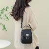 Borsa a tracolla con cerniera tinta unita, Portamonete versatile, Borsa a spalla da donna per lo shopping