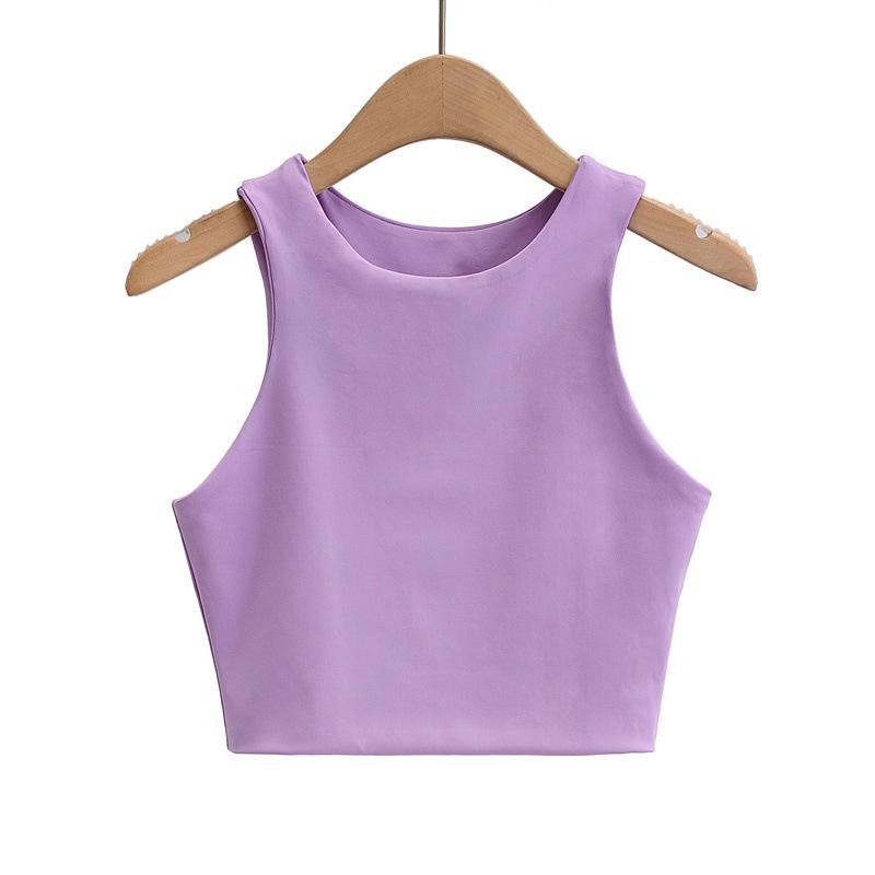 Sexy Casual Women Short Vest Sling Navel Camis Summer Tank Tops Solid Bottoming Crop Tops 2024 New Ladies Shirt Double Vests 0316-4