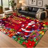 Christmas Theme Floor Carpet, Soft Area Rug, Xmas Indoor Home Holiday Decoration