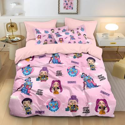 K-Pop Demon Hunters Bedding Sets Eu Single Comforter Quilt Bed Cover Duvet Cover Pillow Case 2-3 Pieces Sets Kids Adult Size