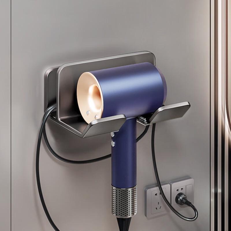 

Punch-Free Cross-Border Electric Hair Dryer Holder: Bathroom Stand & Storage Shelf