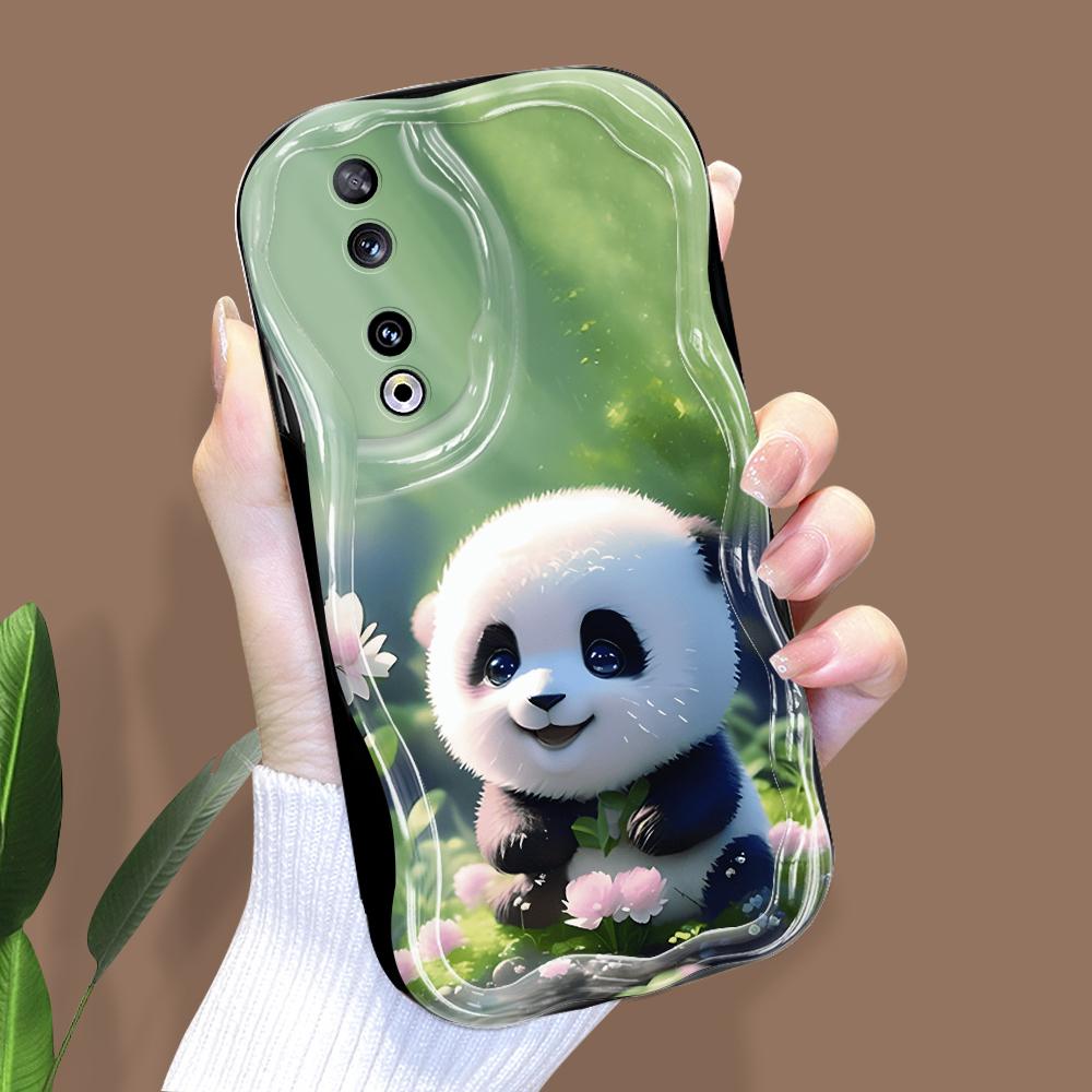 

Милый мультяшный узор, кремовая текстура, мягкий силиконовый чехол с волнистыми краями, чехол для телефона для Huawei Honor Infinix Tecno iPhone Infinix Smart 6 Plus чёрный