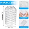 4/8PC Gutters Filter Mesh Expand Aluminum Leaf Debris Mud Trap Guard Drain Net Silver Anti-Blocking Filter Foldable Screen