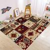 Vintage Ethnic Carpet Living Room Headboard Bedroom Bohemian Style Decorative Carpet Entrance Door Flannel Anti Slip Floor Mat