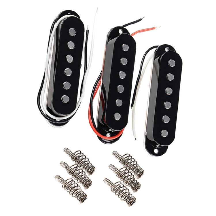 

3Pcs Electric Guitar Pickup Replacement Neck/Middle/Bridge Single Coil Guitar Pickups with Screws and Springs Enduring 1