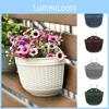 Beautifully Crafted Wall Hanging Flower Pot Featuring Resin Imitation Rattan Design
