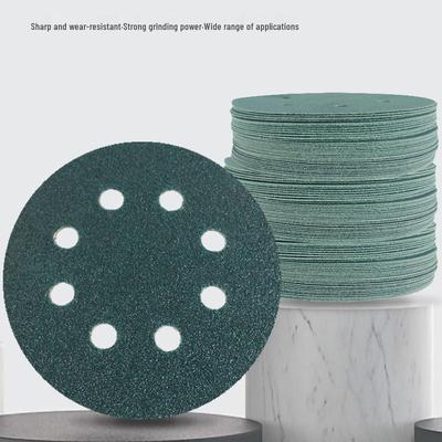 Green Calcined Flocked Grinding Disc for Metal and Woodworking Polishing