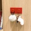 4 Stück Klebehaken für die Wand Haken ohne Bohren Baustein-Form Mehrzweckhaken für Schlüssel Masken Ladekabel