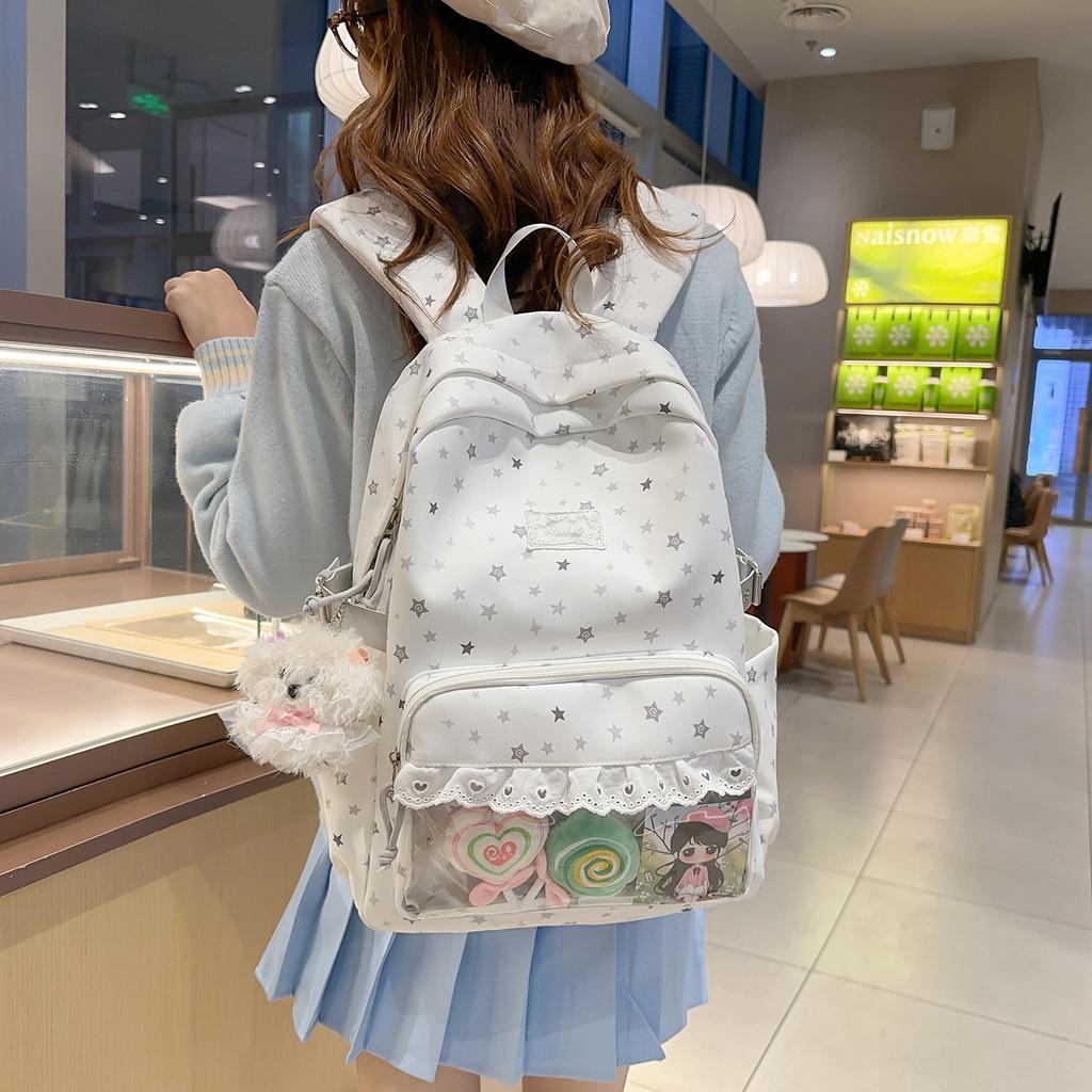 Schoolbag College Style Fresh Girl Travel Small Backpack Korean School Bag Ins Niche High Value Junior High School Backpack