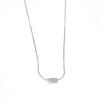 LT-8TL11 S925 Silver Necklace Pendant for Women Fashionable Twisted square Snake Bone Chain Collarbone Chain