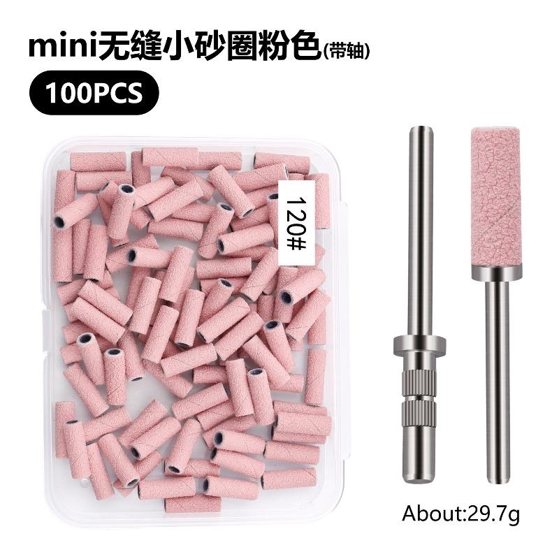 1MM Nail Mini Sanding Ring Bands Nail Art 111/111/181/111 Grit Small Sand Circle Sharp Sand Carving Removal Manicure Tool