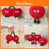 Peluche de Cereza, Muñeco Almohada y Llavero con Relleno de Algodón PP, Cojín Suave para Regalo de Niñas