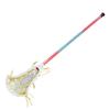Women's Lacrosse Stick Anti Shedding End Lid Aluminum 32 Inch White Pocket Lacrosse Stick Ball Set for Exercise