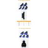 58Pcs/Box PU/PG/PE/PY/PV PP Plug Pneumatic Connectors Kit 8mm Outer Diameter of the Hose Pipe Tube Air Compressor Parts