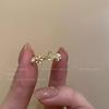 Cherry Blossom Pearl Open Ring for Women - Summer 2024 Fashionable High-End Index Finger Ring
