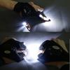 1Pc/1Pair Flashlight Gloves Fingerless Waterproof Black Night Light Fishing Gloves for Fishing