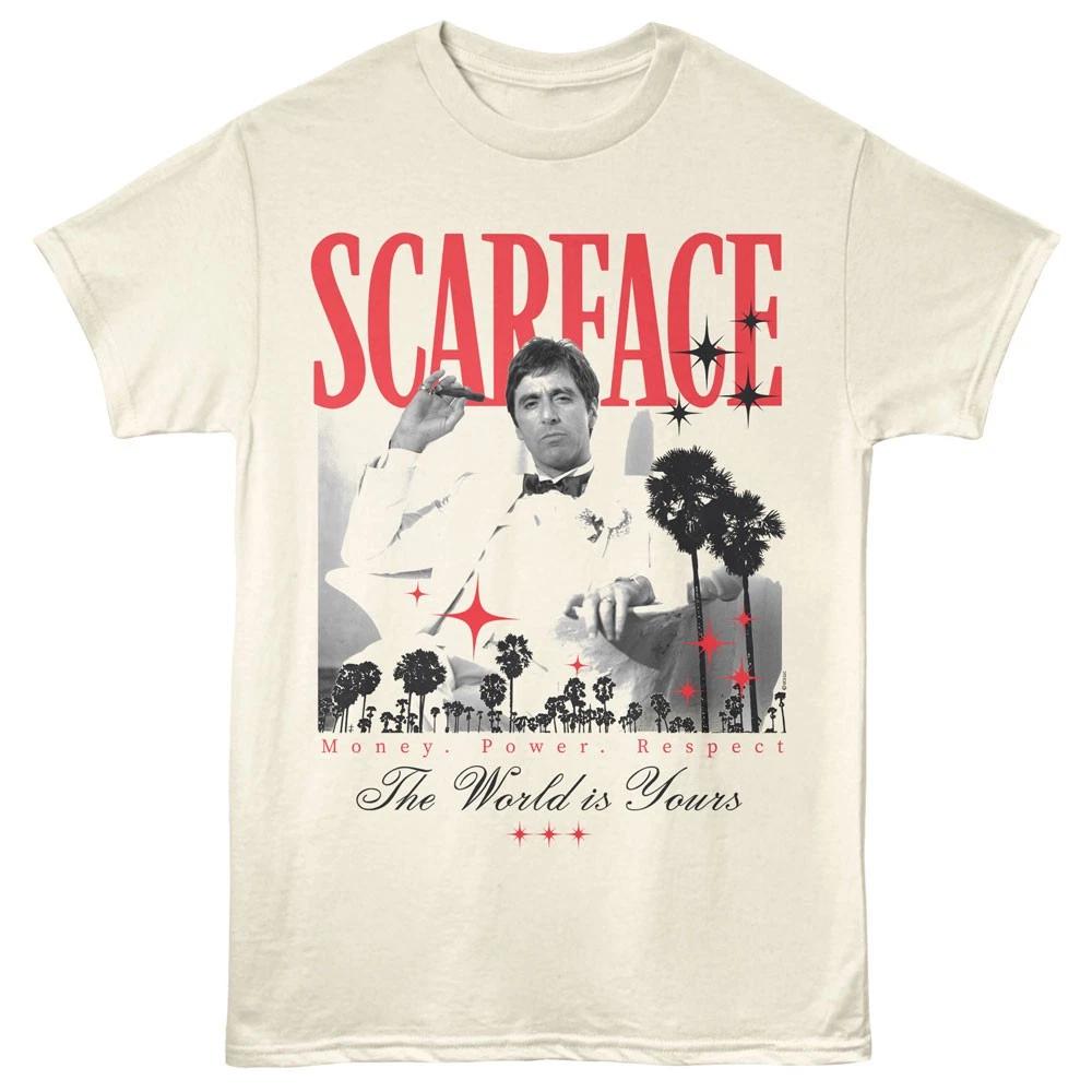 Scarface Movie Tony Montana The World Is Yours Money Power Respect Men s T Shirt M