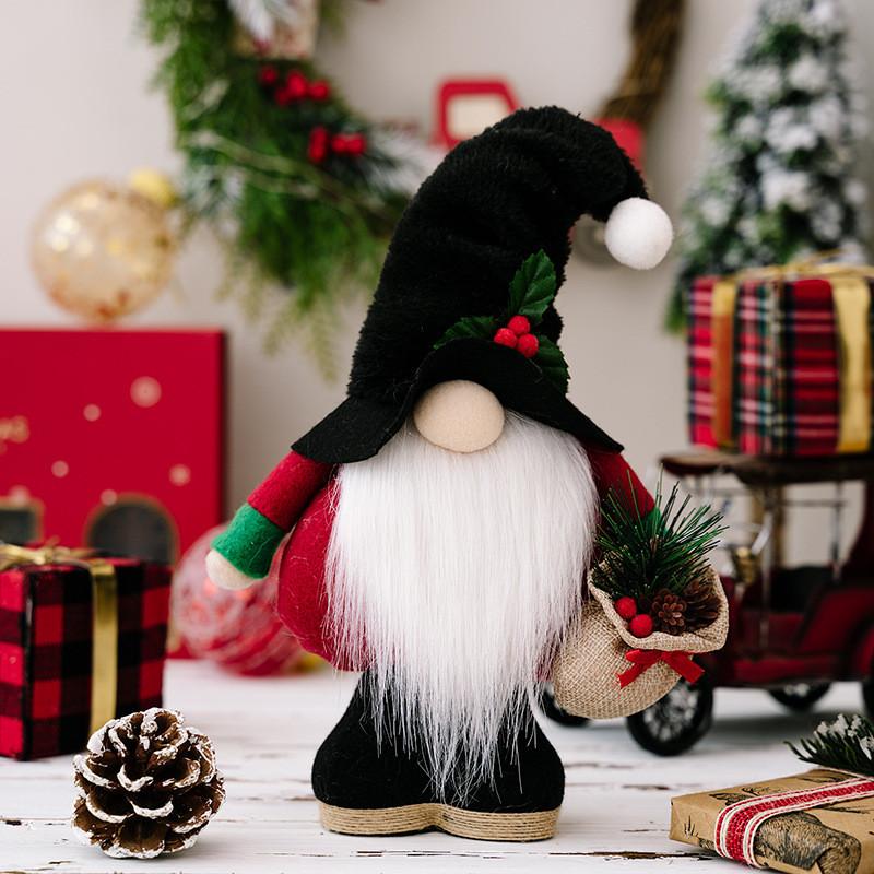 

Standing Enchanting Christmas Doll Home Decor Featuring Nordic Style Toys Plush Gnome Elder
