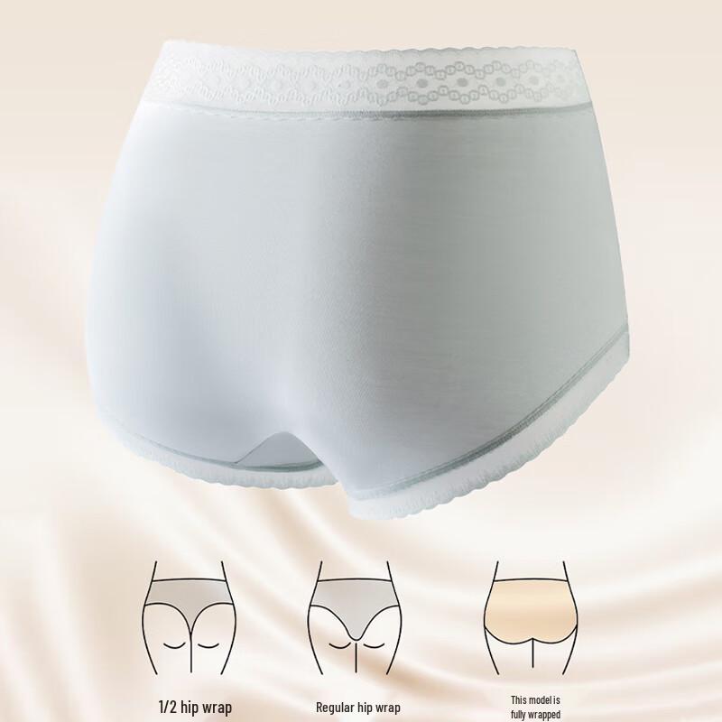 Urban Beauty Modal Seamless Lace Mid-Waist Briefs