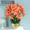Artificial Phalaenopsis Floral Arrangement for Living Room Display - Potted Decoration for TV Cabinet