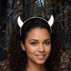 Animal Devil Horn Hairband Glossy Anime Headband Gothic Ox Horn Hair Clips  Anime Expo