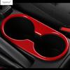 Lapetus Accessories Fit For Mazda 2 Demio 2015 -  ABS Front Central Seat Water Cup Holder Molding Cover Kit Trim Interior