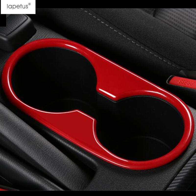 Lapetus Accessories Fit For Mazda 2 Demio 2015 -  ABS Front Central Seat Water Cup Holder Molding Cover Kit Trim Interior