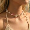 Ornaments Shell Starfish Necklace Adjustable Beach Beaded Necklace  Vacation