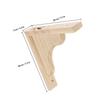 Staffa da Parete Triangolare in Legno Massello Finitura Naturale Rustica Staffa di Supporto per Mensole Galleggianti Decorative Minimalista Moderna