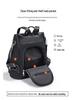 Women's Oxford Cloth Floral Embroidered Anti-Theft Travel Backpack - Lightweight, Fashionable Shoulder Bag for School and Casual Use
