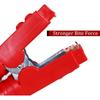Pure Copper 1500A Jumper Cable Clamp,Heavy Duty, Replacement, Ulated Handle, Durable For Truck Car Batteries (Black + Red) 2PCS