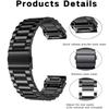 Quickfit 22 26 mm Edelstahlarmband für Garmin Fenix 8 7 7X 6 6X Pro Enduro 1 2 3 Tactix AMOLED 47 51 Quatix 7 Uhrenarmband