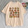 Capybara Kapibara Women's Fashion Kawaii Clothes T-shirt Soft Round Neck Short Sleeve Cute Top Pattern Clothing