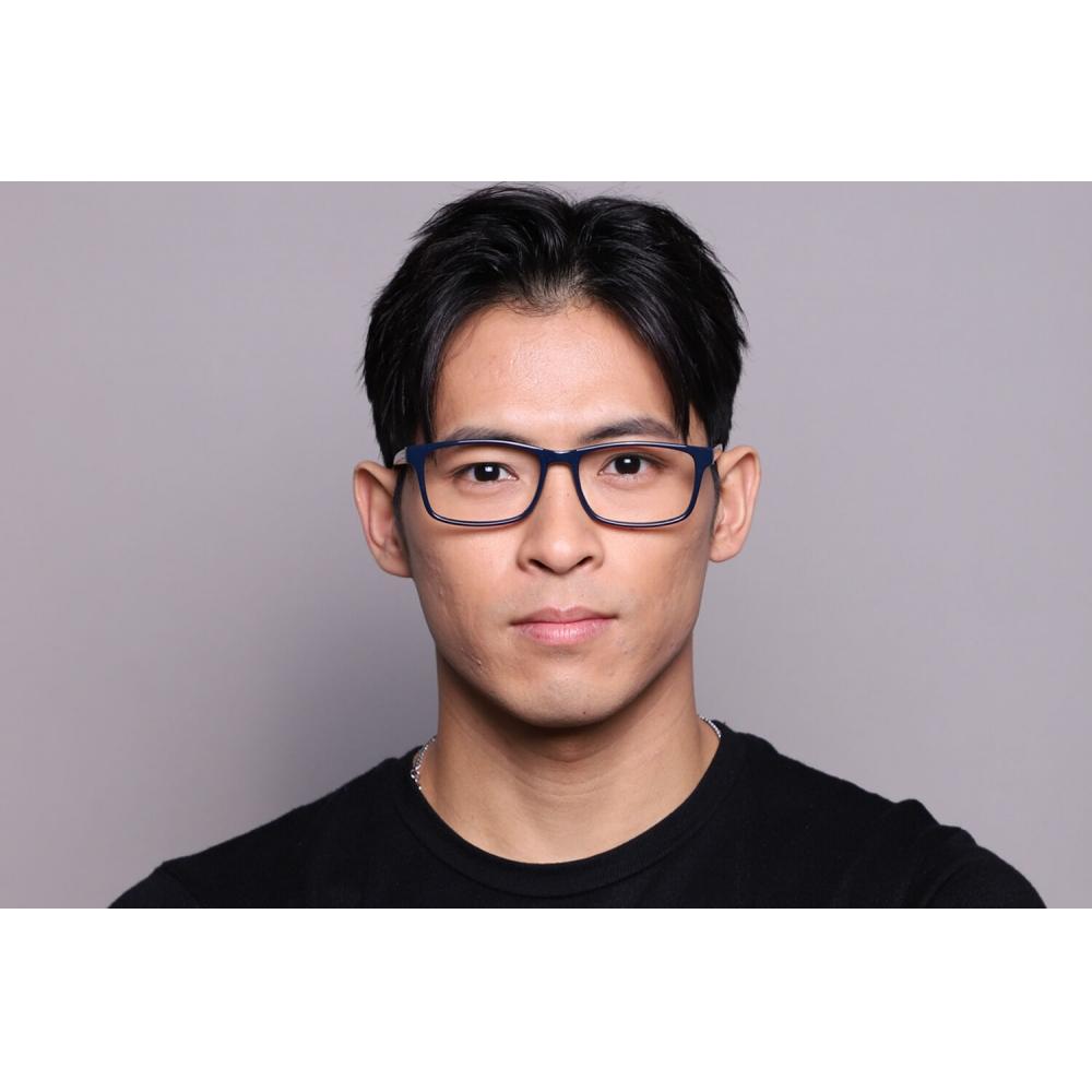 Full Rim Rectangle Blue Smartbuy Collection Sandy Cp150d Fashion Unisex Eyeglasses