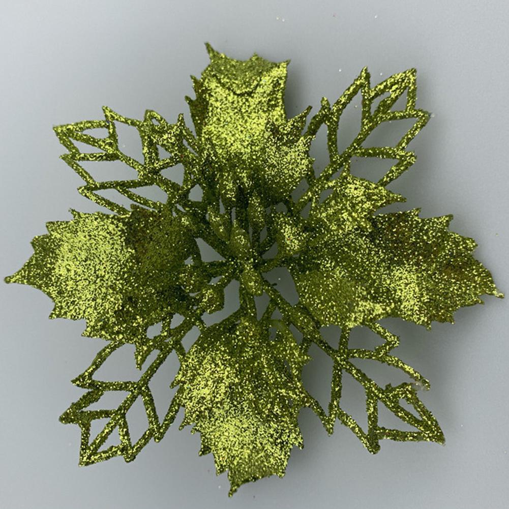 10pcs Christmas Flowers For Decoration Christmas Trees Christmas Wreaths Create A Christmas Atmosphere. 11cm Baolan PE