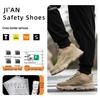 Breathable Fly-Knit Steel Toe Safety Shoes - Durable, Anti-Slip, and Comfortable for Long Hours
