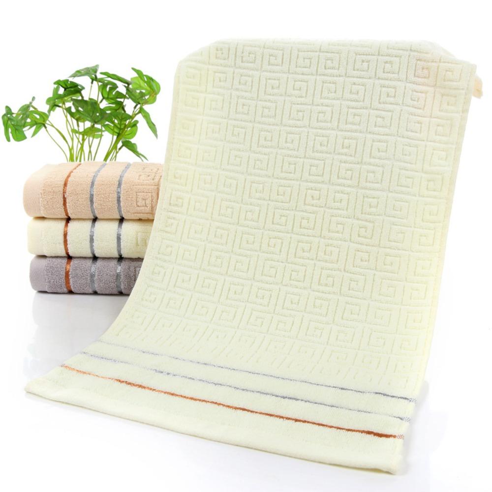 Spot large thickened cotton souvenir towel hotel men's sports face towel plain color broken gear water absorption