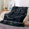 Racing Circuit Track Map Flannel Throw Blanket Cozy Soft Lightweight All Season Sofa Couch Bed Decor Gift for Motorsport Lovers