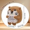 Häkeln Positive Energie Otter Puppe Mit Karte Heim Zimmer Dekoration Handgemacht Entzückendes Tier Gestrickter Otter Schreibtisch Ornament Geschenke