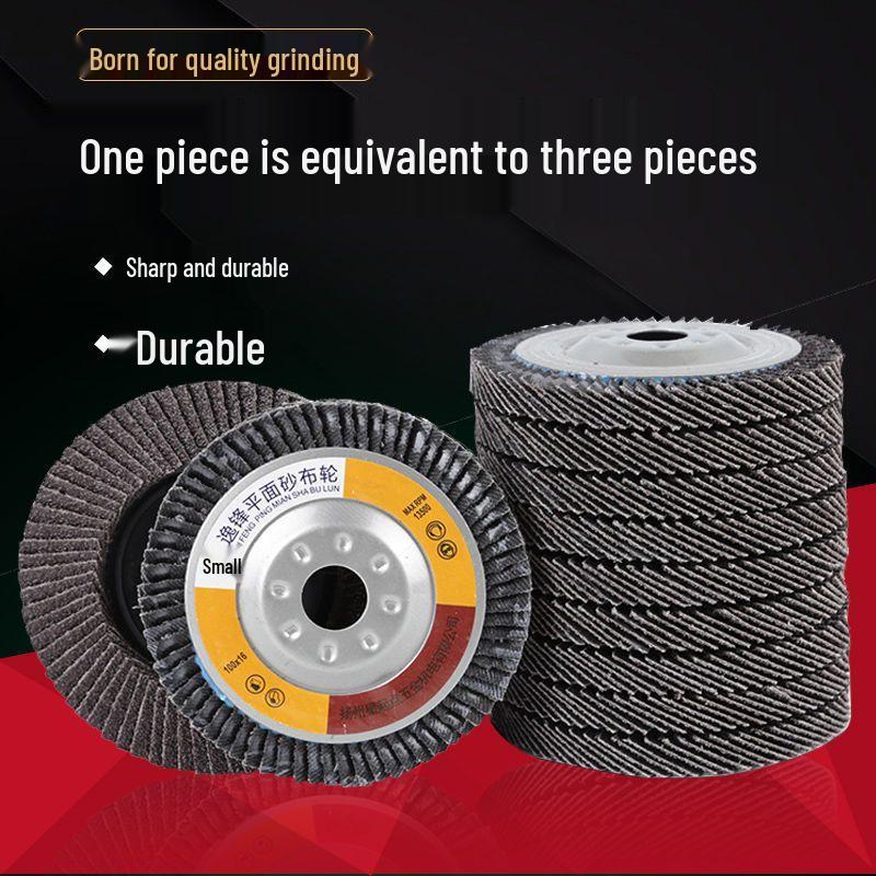 Yi Feng Thickened Stainless Steel Flap Disc, Angle Grinder Polishing Disc for Woodworking, 100 Grit Sandpaper Flap Wheel.