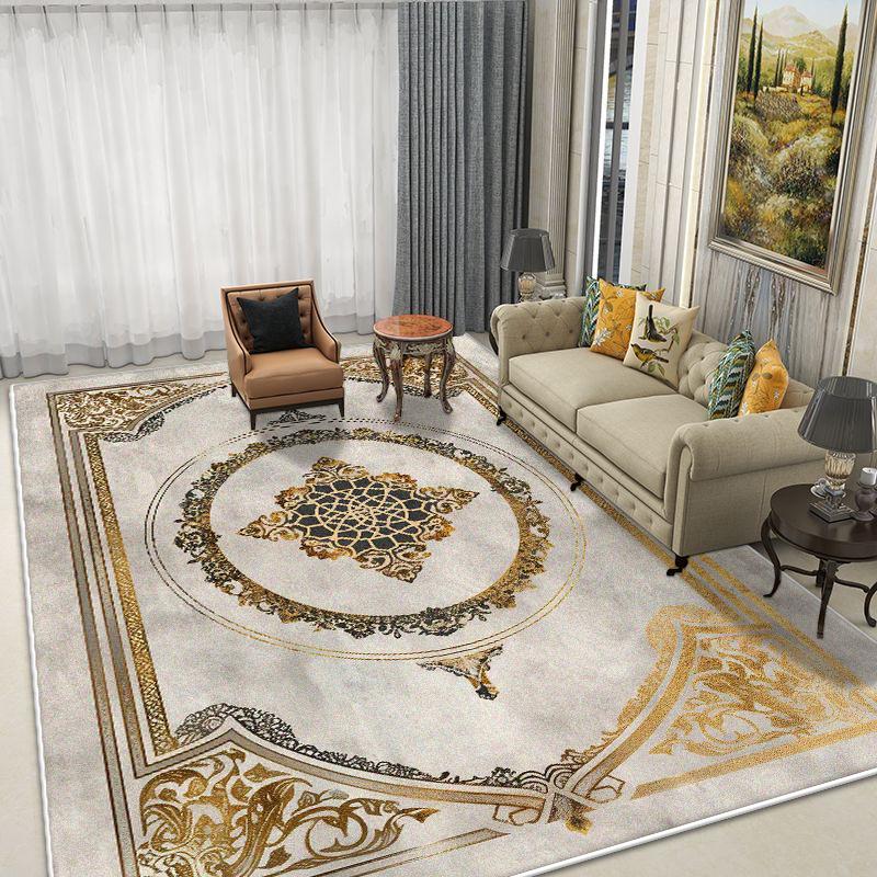 

Golden Marble Carpet 200x300 Luxury Plush Rug Non-slip Washable Soft Mats for Living Room Bedroom Home Decor 60x90cm