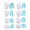 Flexible Plaster Houses Molds Easy to Clean Silicone House Shape Moulds for Artistic Home Decoration Projects